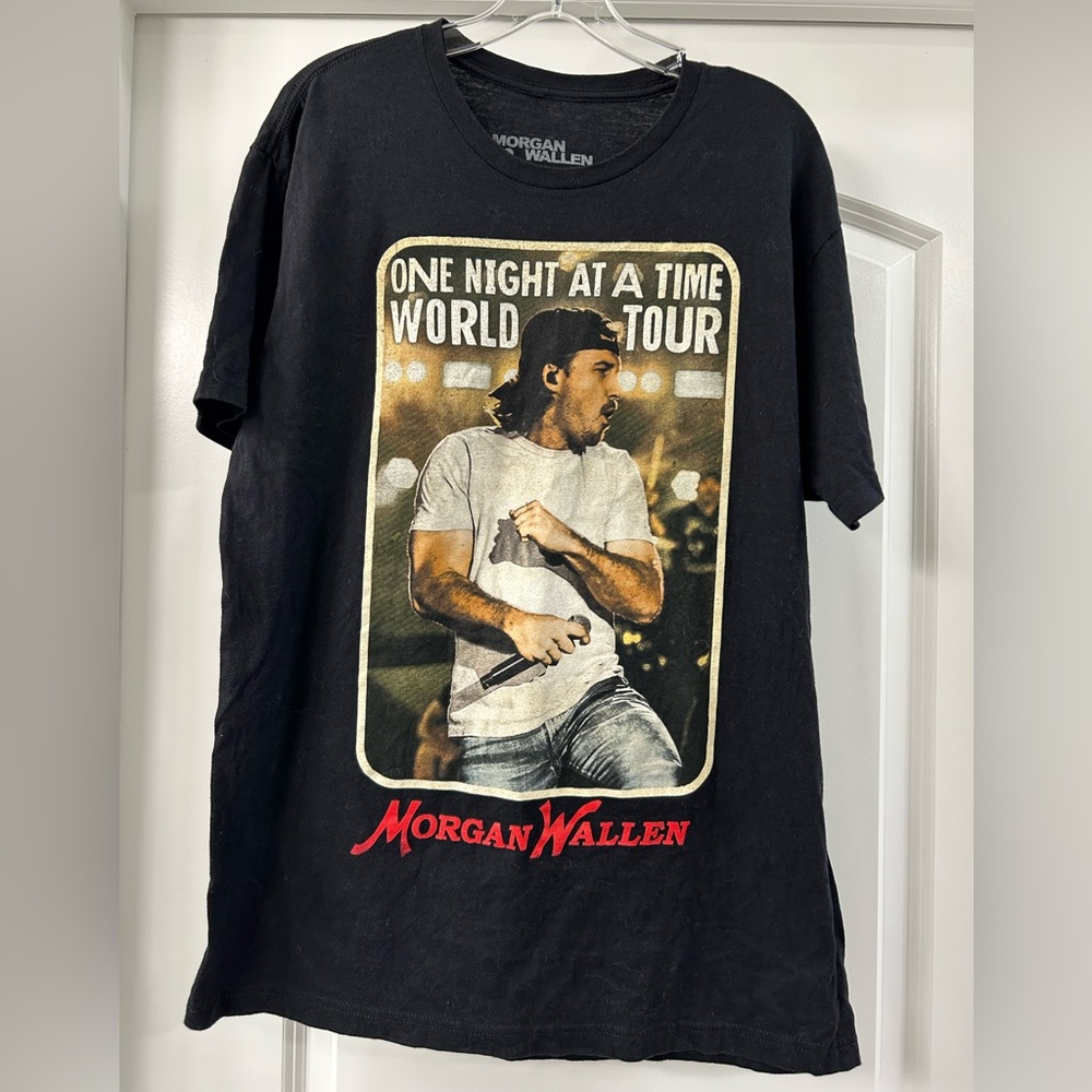 Morgan Wallen One Night At A Time Tour 2023 Men's Large Black Tee